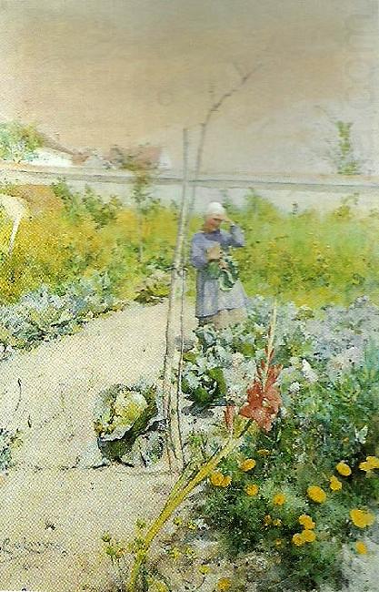 Carl Larsson i kakstradgarden china oil painting image